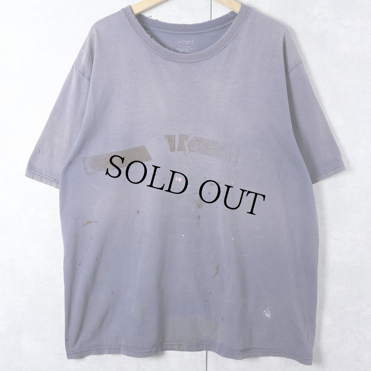 画像1: ペンキペイント フェードTシャツ NAVY  (1)