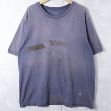 画像1: ペンキペイント フェードTシャツ NAVY  (1)