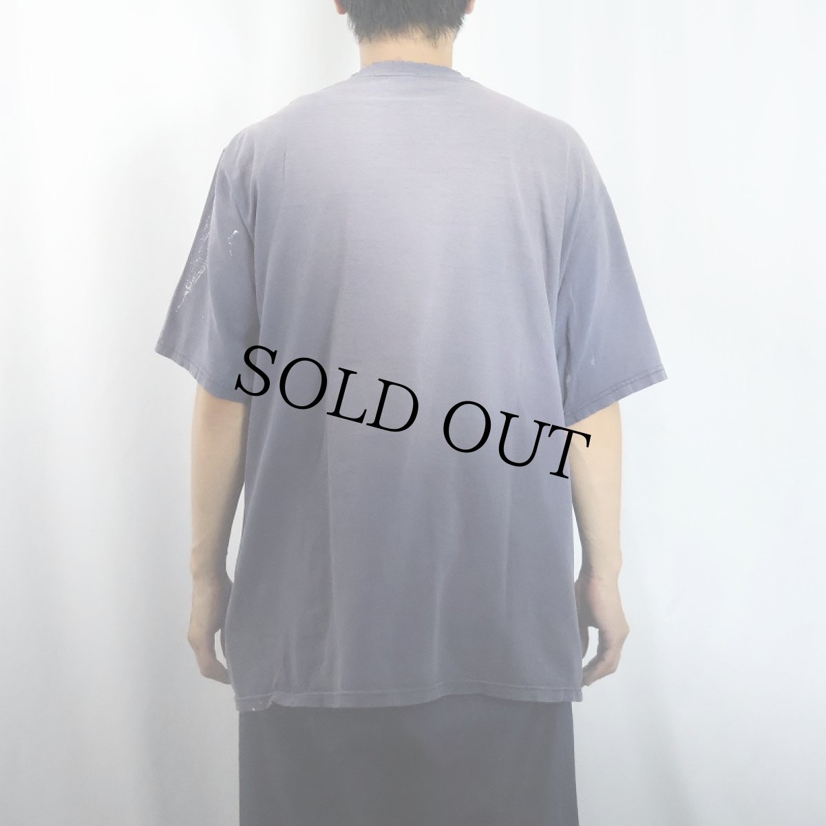 画像3: ペンキペイント フェードTシャツ NAVY  (3)