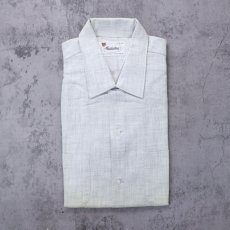 画像2: 60's Manhattan コットンオープンカラーシャツ DEADSTOCK L (2)