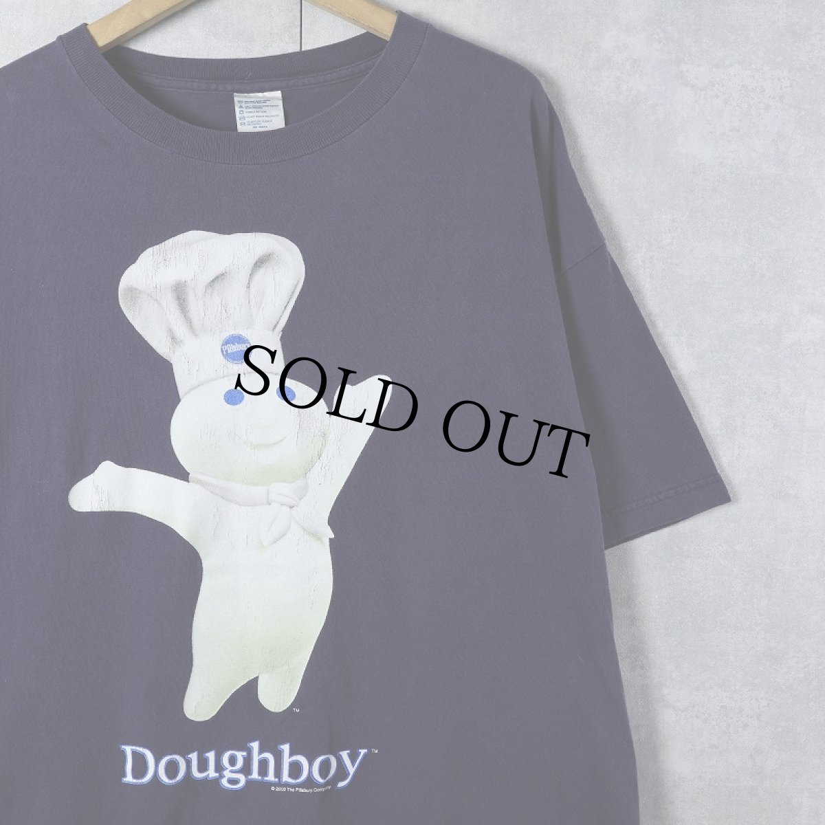 画像1: Doughboy キャラクタープリントTシャツ NAVY XL (1)