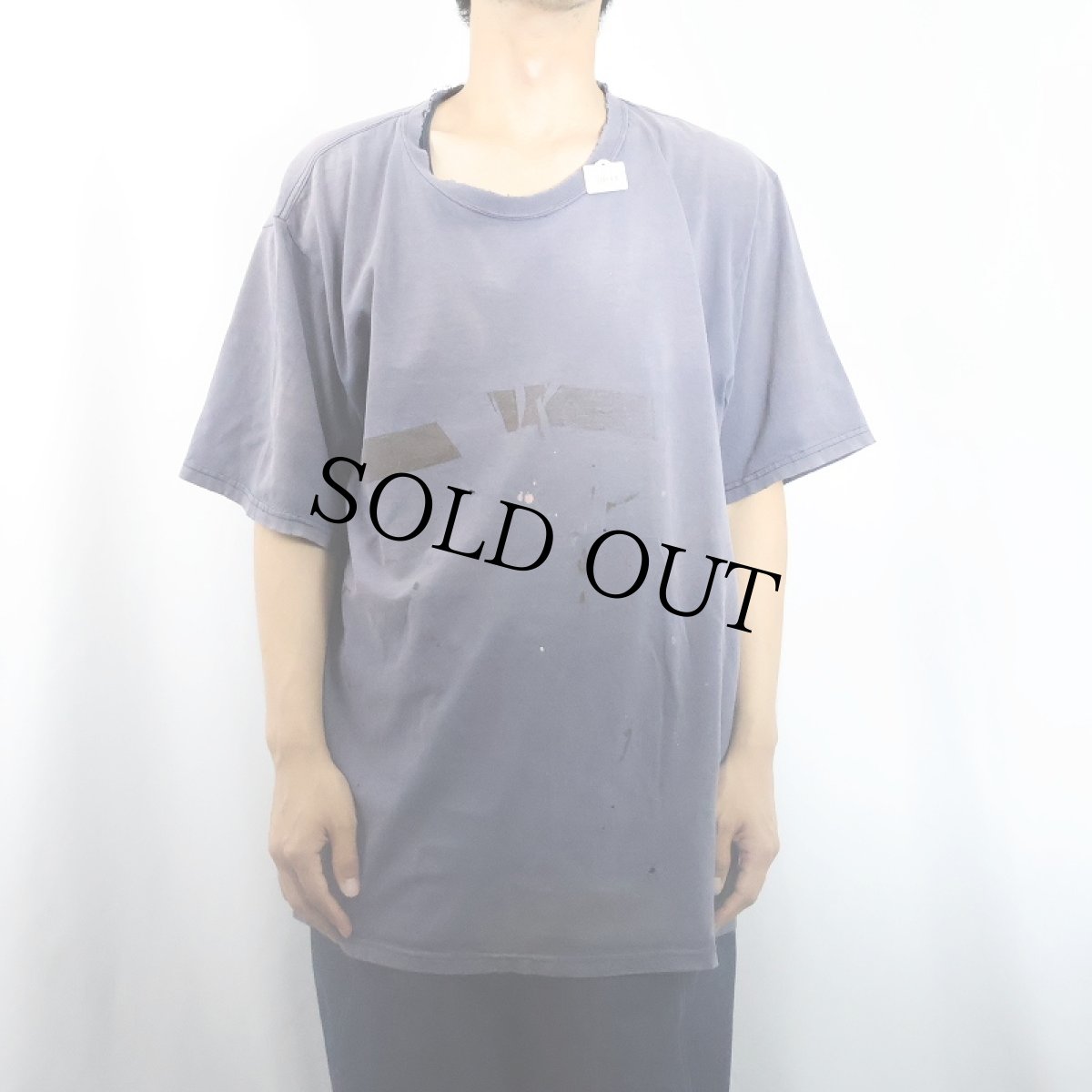 画像2: ペンキペイント フェードTシャツ NAVY  (2)