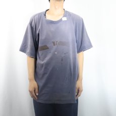 画像2: ペンキペイント フェードTシャツ NAVY  (2)