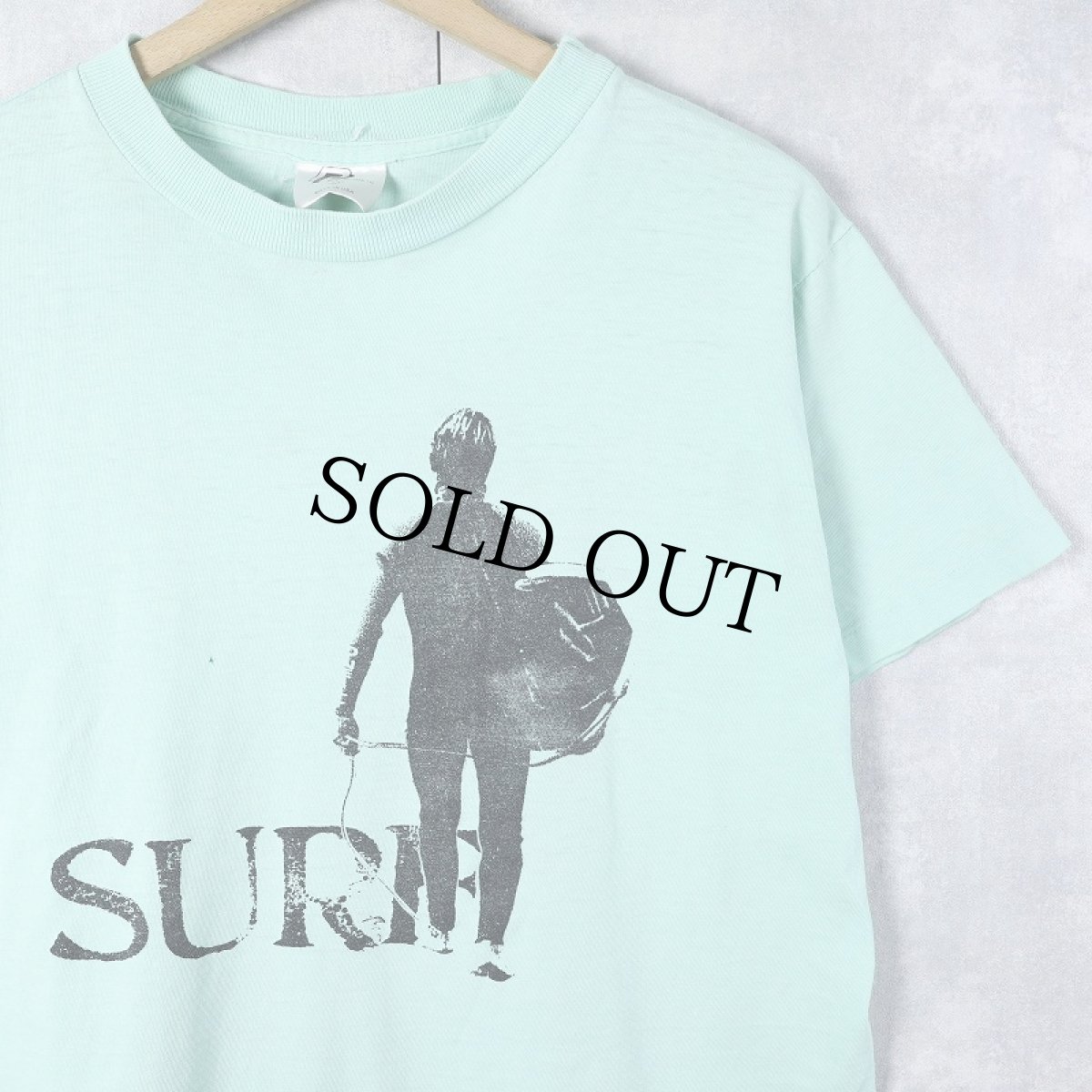 画像1: 80's STS GRAPHICS USA製 "SURF" プリントTシャツ M (1)