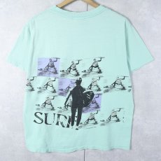 画像2: 80's STS GRAPHICS USA製 "SURF" プリントTシャツ M (2)
