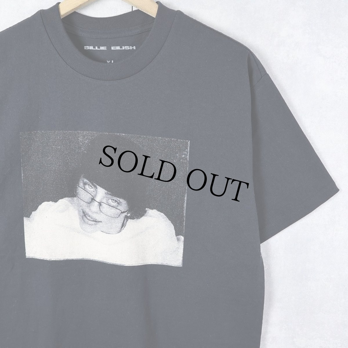 画像1: Billie Eilish ミュージシャンプリントTシャツ BLACK XL (1)
