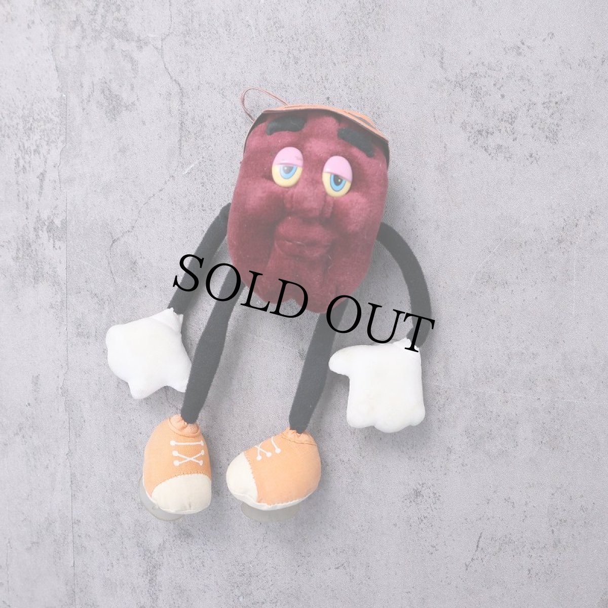 画像1: 80's The California Raisins 吸盤付き キャラクター ぬいぐるみ (1)