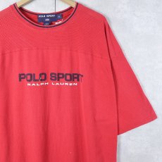 画像1: 90's POLO SPORT Ralph Lauren ロゴプリント メッシュTシャツ XL (1)