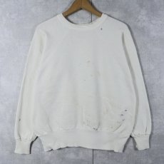 画像1: 60's Hanes 無地 ラグランスウェット L (1)