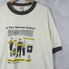画像1: 90's Superchunk USA製 "Indoor Living" ロックバンド アルバムプリントリンガーTシャツ XL (1)