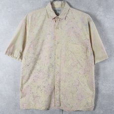 画像1: 90's Patagonia USA製 "SAHARA MAP" A/Cシャツ M (1)