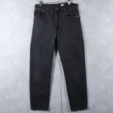 画像1: 90's Levi's 505 USA製 サルファブラックデニムパンツ W32 (1)