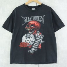 画像1: 2004 METALLICA "Madly in Anger with the World Tour" ヘヴィメタルバンドツアーTシャツ BLACK L (1)