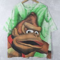 画像1: 90's Nintendo "DONKEY KONG COUNTRY" 大判 ゲームプリントTシャツ (1)