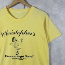 画像1: 80's "Christopher's Famous Night Spot?" プリントTシャツ (1)
