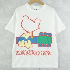 画像1: 90's WOODSTOCK USA製 ロックフェスティバルTシャツ L (1)