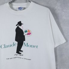 画像1: 90's Claude Monet USA製 アートプリントTシャツ XL (1)