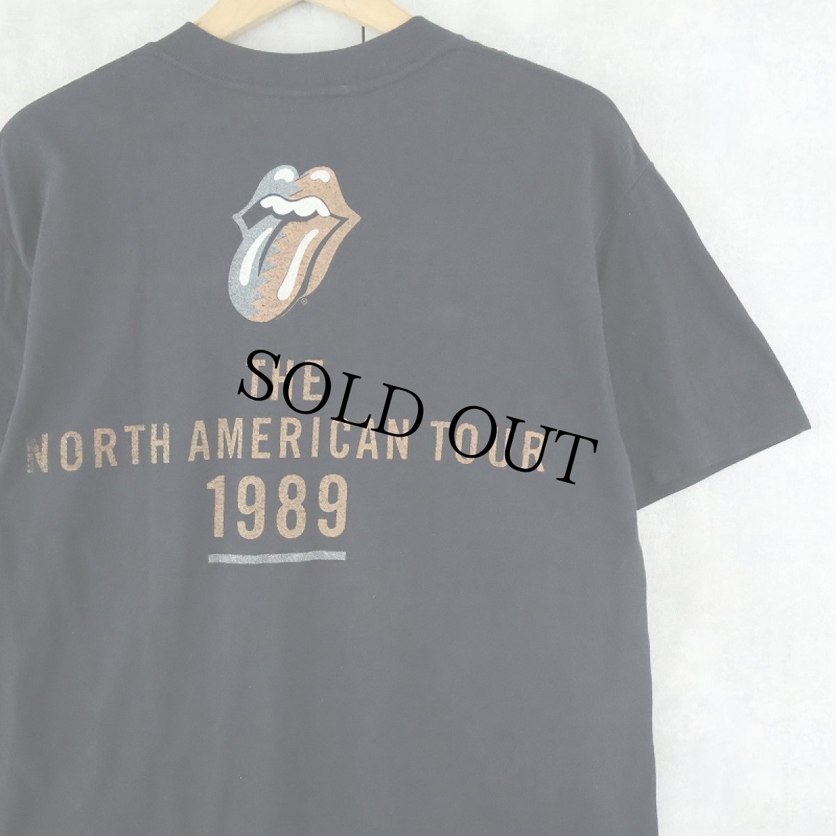 画像2: 80's The Rolling Stones USA製 "THE NORTH AMERICA TOUR" ロックバンドツアーTシャツ BLACK L (2)