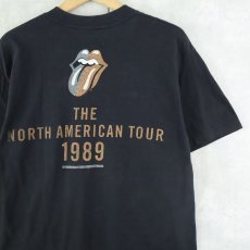 画像2: 80's The Rolling Stones USA製 "THE NORTH AMERICA TOUR" ロックバンドツアーTシャツ BLACK L (2)
