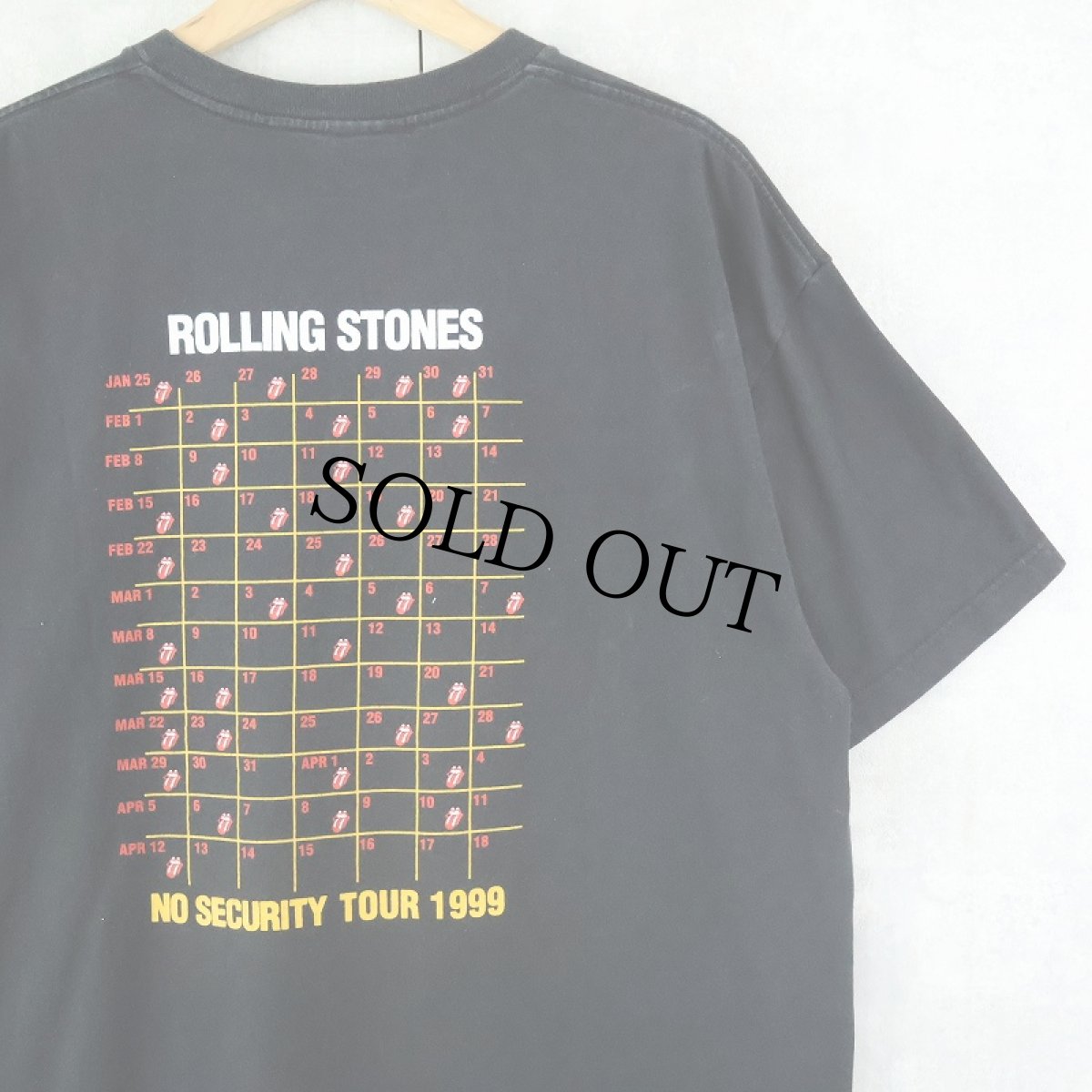 画像2: 90's The Rolling Stones "NO SECURITY TOUR 1999" ロックバンドツアーTシャツ BLACK XL (2)