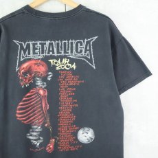 画像2: 2004 METALLICA "Madly in Anger with the World Tour" ヘヴィメタルバンドツアーTシャツ BLACK L (2)
