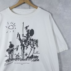 画像1: Pablo Picasso "Don Quixote" アートプリントTシャツ (1)
