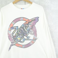 画像1: 90's Jimmy Page & Robert Plant "No Quarter (Zoso) World Tour" ロックバンドツアーロンT L (1)