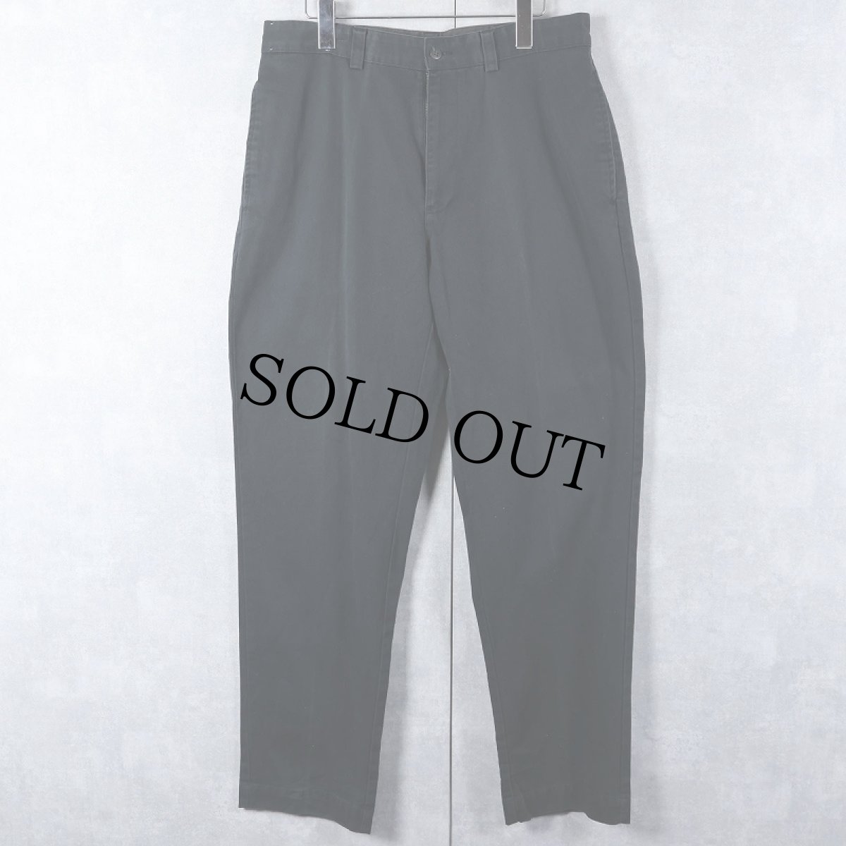 画像1: Ralph Lauren "BARLOW PANT" チノトラウザーズ BLACK W33 (1)