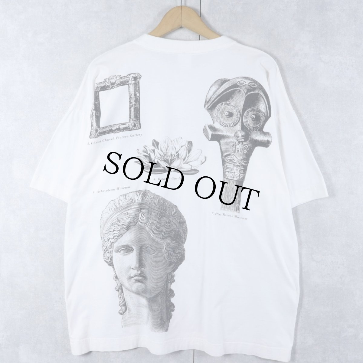 画像2: OXFORD THE HISTORIC UNIVERSITY マルチプリントTシャツ XL (2)