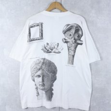画像2: OXFORD THE HISTORIC UNIVERSITY マルチプリントTシャツ XL (2)