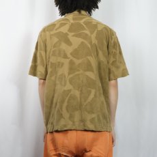 画像3: BANANA REPUBLIC パイル オープンカラーシャツ M (3)