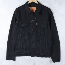 画像1: Levi's ブラックデニムジャケット M (1)