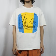 画像2: 80's Emanuel Vardi USA製 "Sonata" アートプリントTシャツ XL (2)
