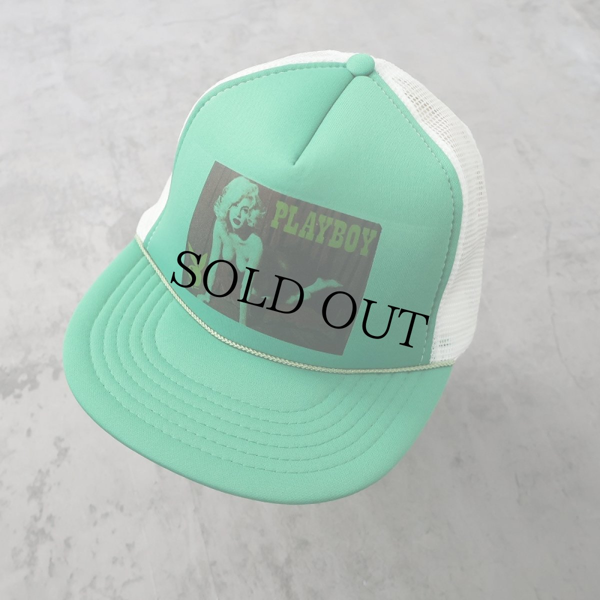 画像1: 〜90's PLAY BOY スナップバック メッシュキャップ ONE SIZE (1)