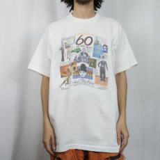 画像2: 90's USA製 "A Banner Year 60 Years Ago" コラージュプリントTシャツ XL (2)