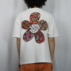 画像4: YAGA LOVE USA製 フラワープリントTシャツ XL (4)