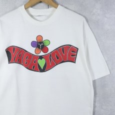 画像1: YAGA LOVE USA製 フラワープリントTシャツ XL (1)