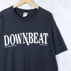 画像1: DOWNBEAT ジャズ雑誌 プリントTシャツ BLACK XL (1)