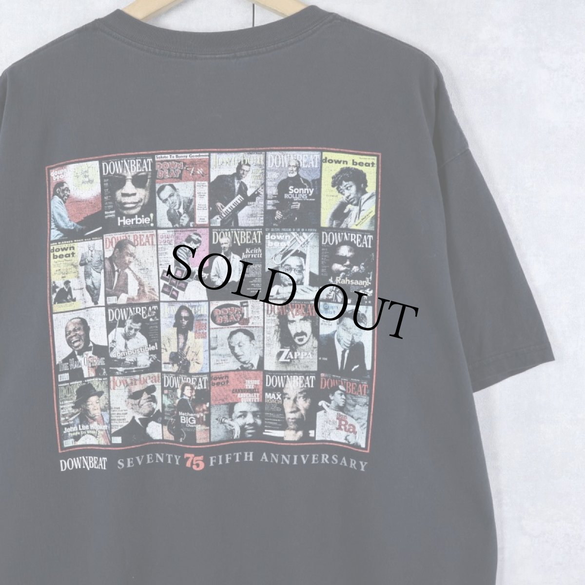画像2: DOWNBEAT ジャズ雑誌 プリントTシャツ BLACK XL (2)