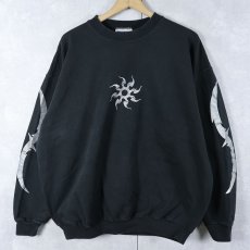 画像1: トライバルサン リフレクタープリントスウェット L (1)
