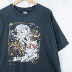 画像1: TRINITY BLOOD キャラクタープリントTシャツ BLACK XL (1)