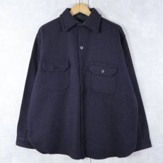 画像1: "U.S.NAVY TYPE" CPOウールシャツ NAVY (1)