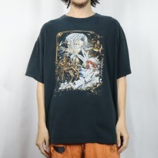 画像2: TRINITY BLOOD キャラクタープリントTシャツ BLACK XL (2)