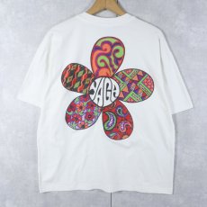 画像2: YAGA LOVE USA製 フラワープリントTシャツ XL (2)