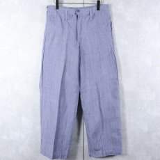 画像1: 50〜60's FRENCH MILITARY リネンセーラーパンツ "ワンウォッシュ" DEADSTOCK 【W32 L28】 (1)