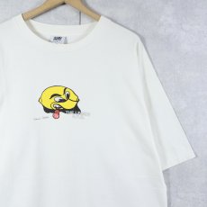 画像1: 【SALE】 90's Ronnie Cutrone USA製 "THE LEMON N.Y.C" ポップアート プリントTシャツ L (1)