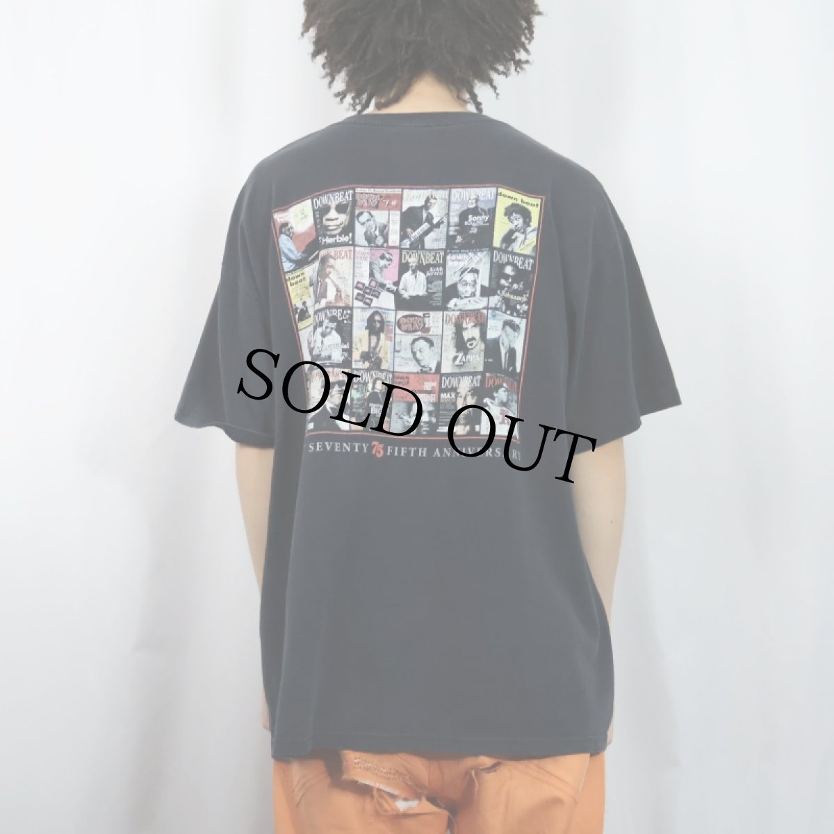 画像4: DOWNBEAT ジャズ雑誌 プリントTシャツ BLACK XL (4)