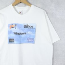 画像1: 90's Microsoft CANADA製 "Windows 95" コンピューター企業 プリントTシャツ XL (1)