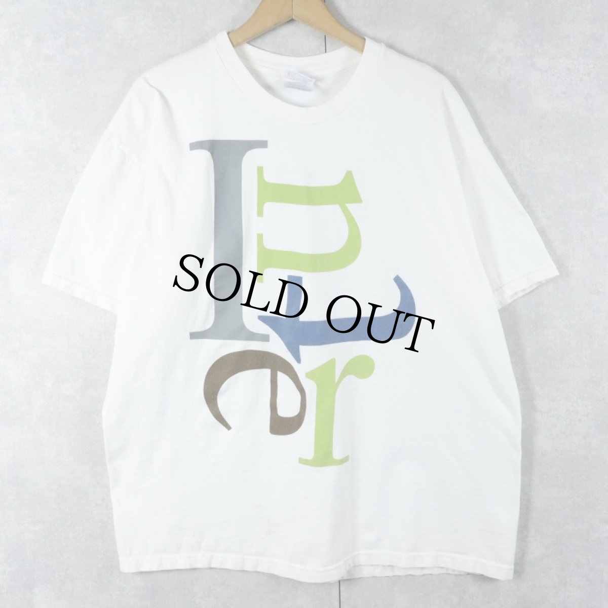 画像1: 2000's "Inter face" プリントTシャツ XL (1)