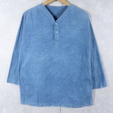 画像1: VINTAGE Vネック コットンスリーピングシャツ  (1)